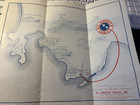Vintage All America Cables Vintage Map Rio De Janeiro Brazil Rr Timetables Rare