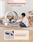 Vevor Cat Exercise Wheel 31 5 In Large Indoor Cat Running Wheel Treadmill White