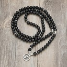 Om Mala Beads 108 Meditation Mantra Necklace Bracelet For Men Or Women Prayer  b