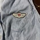 Harley Davidson Sz M Denim Vest Tank Top Pre Owned Great Condition