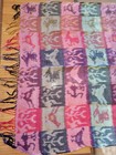 Vintage April Cornell Throw Blanket 100  Rayon Retired Pattern 89  X 44 5  