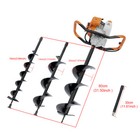 3pc 4 6  8  Drilling Bit For Garden Gas Power Earth Auger Post Fence Hole Digger
