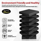 96pack Acoustic Foam Panel Wedge Studio Soundproofing Sound Absorbing Wall Tiles