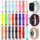 Silicone Watch Band For Apple Watch Series 7 6 5 4 3 2  Iwatch Replacement Strap