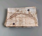 Vtg Tapa Bark Cloth 34 X 22    Tonga Handmade Kapa Ngatu Masa Samoa Islands Polyne