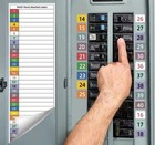 Circuit Breaker Labels Electric Panel Labels     40 Position -color-coded Adhesive