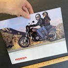 Vtg 1985 Honda The Sabres Motorcycle 8pg Glossy Sales Brochure Dealer V65 Oem
