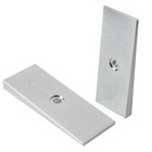 2  Wide 4  degree Steel Leaf Spring Degree Shims Sliver - Set Of 2