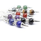 Crystal Pendulum Natural Gemstone Healing Dowsing Chakra Reiki Pendant Necklace