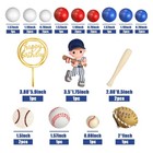 24 Pcs Baseball Cake Toppers Sports Cake Decorations