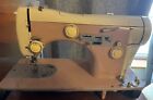 Necchi Supernova Ultra Vintage Sewing Machine Pink Untested No Table many Parts 