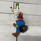Goofy  Hitchhiking Disney   Figurine Seated On Luggage Fast Ship
