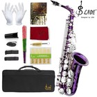 Slade Purple Alto Saxophone Purple Gold silver Key E Flat Saxophone Complete Set