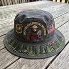 Smokey Bear Us Forest Service Boonie Hat Embroidered Outdoor Bucket Sun Hat Gift