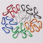 30pcs Small Carabiner Caribeaner Clip Bulk 2 Spring Snap Hook Key Chain