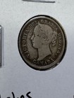 1900 Canada 10 Cents Silver Coin Scratches