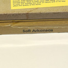 Soft Arkansas Sharpening Stone Small   Ac-5 Mounted On Wood Base