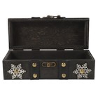  Wooden Storage Box  Treasure Chest With Hinged Lid   Latch - Vintage Treasure