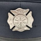Vintage Fire Fighter Fireman Department Uniform Dress Cap Hat Size 7 1 2