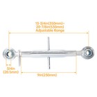 Adjustable Galvanized 3-point Hitch Top Link For Category 1 Tractors 15  Body