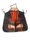 New Novelty Adult One Size Apron Full Coverage Funny Sexy Lady In Red