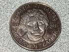 Spain Sterling Silver Coin Medal Commemorative Rosal  a De Castro Galician Poet