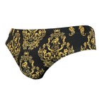 Men s Gold Baroque  Luxury Swim Brief -  Medium 32 -34 Inch Waist - M Swimsuit