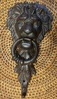 Vintage Style Heavy Cast Iron Gothic Lion Head Front Door Knocker