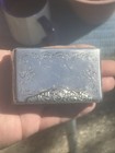 Austrian Silver Snuff Box Larger Size Hallmarked Has Dragon Head Figure