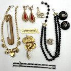 Mixed Lot Of 9 Unique Vintage Jewelry Pieces  1 Signed