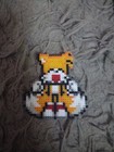 Tails Mini Perler Bead 2d Figure  Homemade And In Perfect Shape 