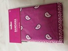 Ladies Bandanas Scarves   Lot Of 6  20 X 20 In  100  Poly  Multicolor  New