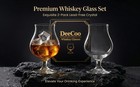 2 Pack Crystal Whiskey  Bourbon  Scotch Glasses  Wine Tasting Glasses 7 Oz  Shot