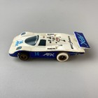 Tomy Aurora Afx White Blue Porsche 962 Afx  14  Scale Slot Car Wing Repaired