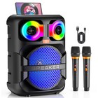 Fanfun T28-t Karaoke Machine Bluetooth 5 0 Speaker Wireless Microphone For Party