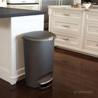 Simplehuman 13 Gallon Kitchen Step Trash Can With Secure Slide Lock Freeship