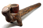 Rare Ancient Authentic Pre-columbian Hand Painted Pipe