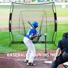 7x7 Baseball Practice Net Pitching Batting Hitting Strike Zone Softball Thrower 