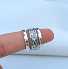 Set Of 3 Sterling Silver Ring   Silver Midi Ring   Silver Stacking Ring All Size