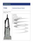 Titan T6000 2 Commercial Upright Vacuum Cleaner W  Tools 