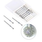 10 Pcs box Dental Diamond Burs Ball Round 25mm For High Speed Handpiece Fg 1 6mm