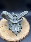Medieval Horned Gargoyle Figurine Statue Sitting Watching With Wings Heavy