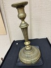 19th Century Louis Xvi Brass Candlesticks  With Patina  Please Look At Photos 