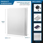 Barska 0 52 Cu  Ft Right Opening Wall Safe  White Ax13030