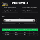 T5 Grow Light Bulbs 2 Ft 22 Inches  24w 6500k Ho Fluorescent Tubes Light Bulbs