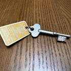Vintage Windsor Hotel Montreal Canada Skeleton Room Key W  Original Return Fob
