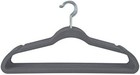 Durable Super Slim Grey Velvet Huggable Hangers - 10 Count For Luxurious Storage