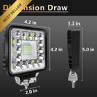4 Inch 240w Led Work Lights Off Road Pods Cube 12v 24v Tractor Atv Utv 10 Pack 