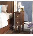 Narrow End Table  100  Solid Wood Narrow Nightstand For Bedside  Bedroom  Small