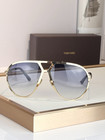 Tom Ford 1060 Clear Blue Lenses  Gold Frame Aviator Sunglasses 64-14-135